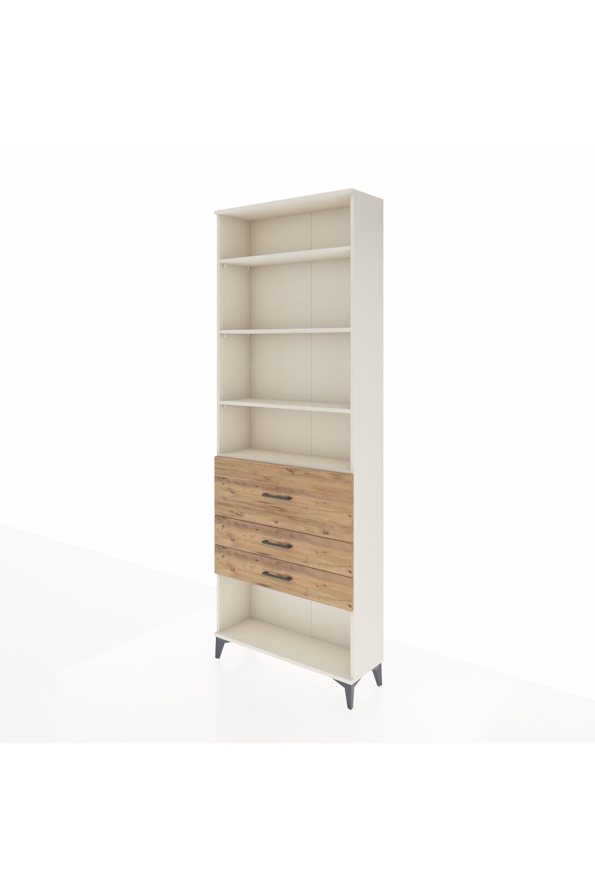 Arges Dolap 4 Raflı 3 Çekmeceli 88x30x243 - S33M088V3A