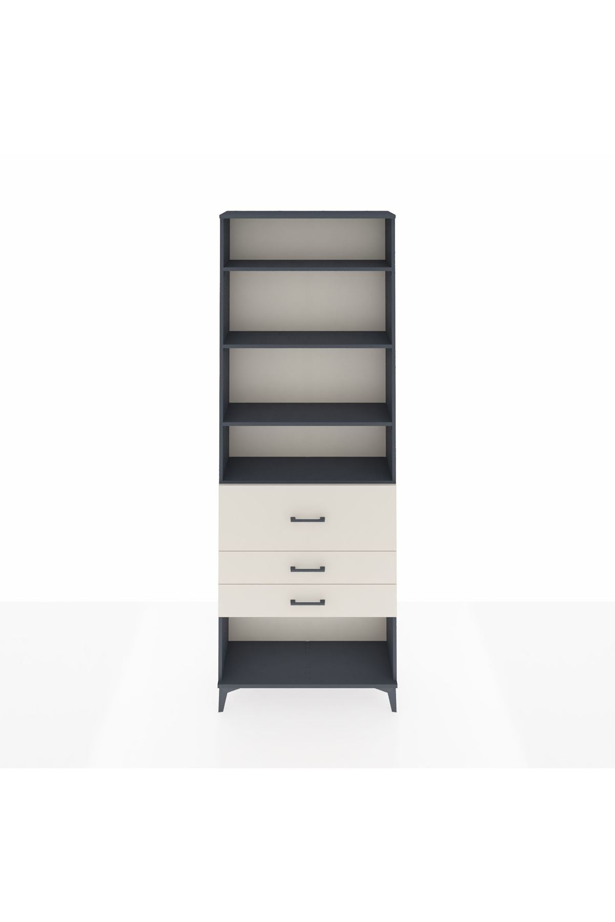 Arges Dolap 4 Raflı 3 Çekmeceli 88x30x243 - S33M088V4A