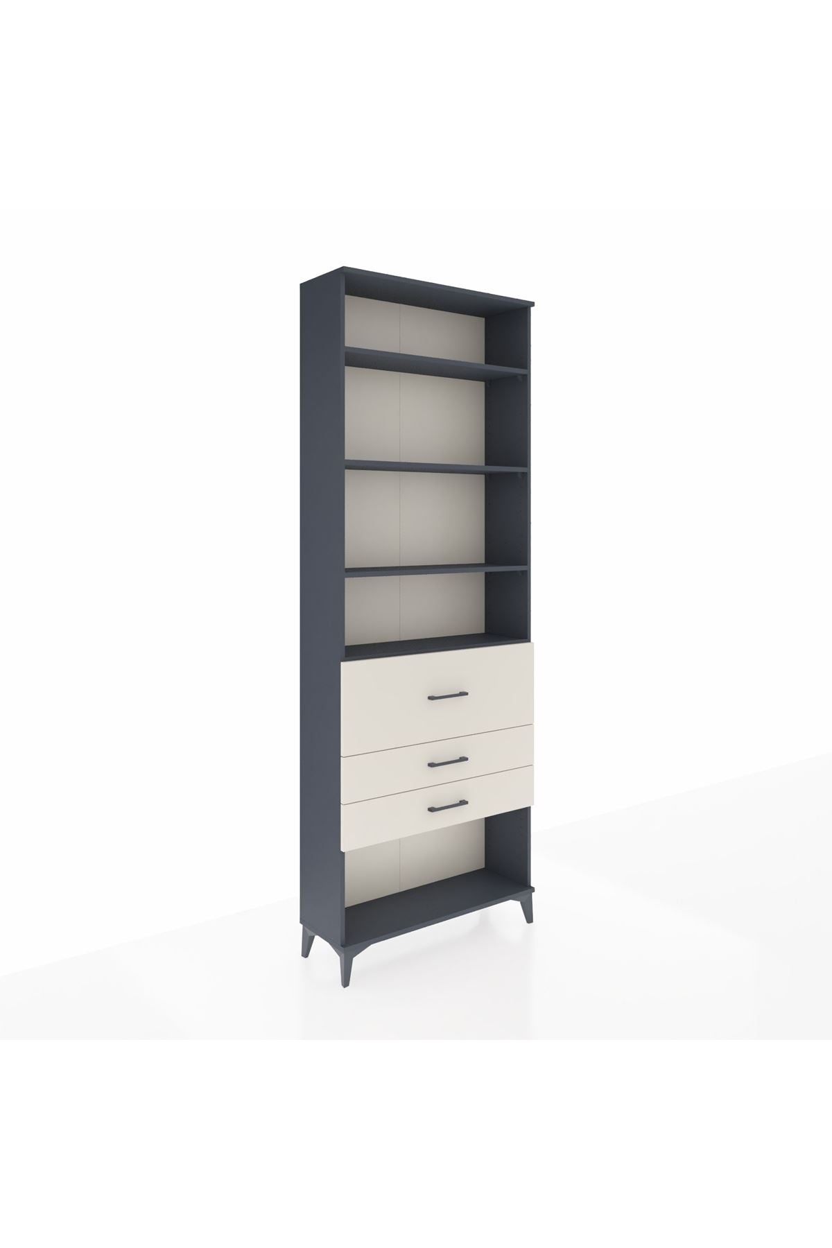 Arges Dolap 4 Raflı 3 Çekmeceli 88x30x243 - S33M088V4A