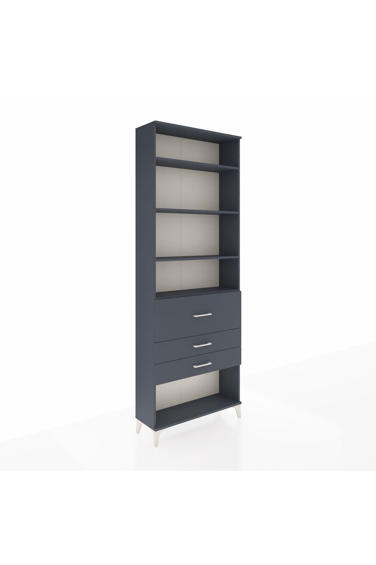 Arges Dolap 4 Raflı 3 Çekmeceli 88x30x243 - S33M088V5A