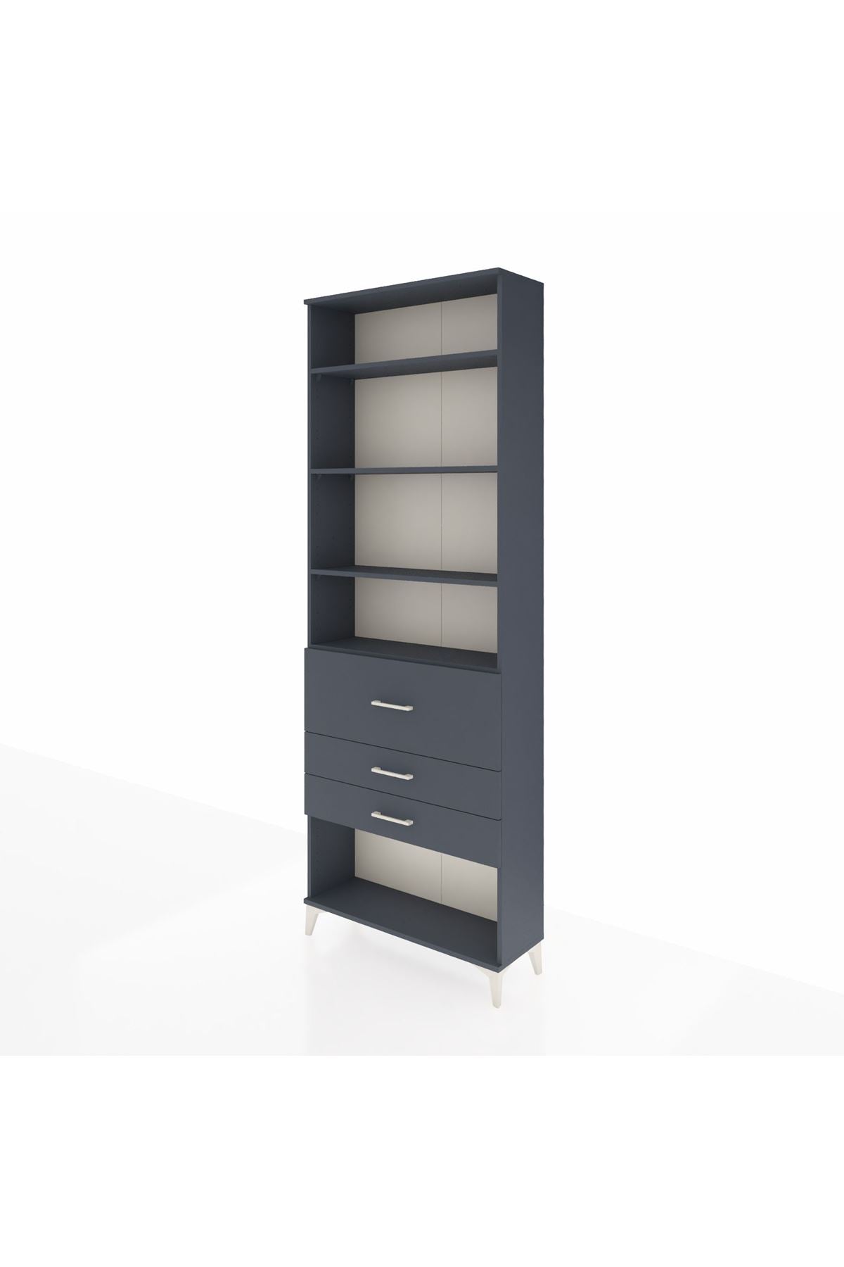 Arges Dolap 4 Raflı 3 Çekmeceli 88x30x243 - S33M088V5A