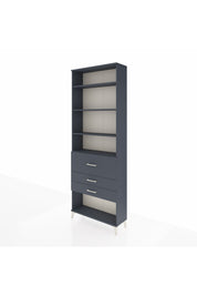 Arges Dolap 4 Raflı 3 Çekmeceli 88x30x243 - S33M088V5A