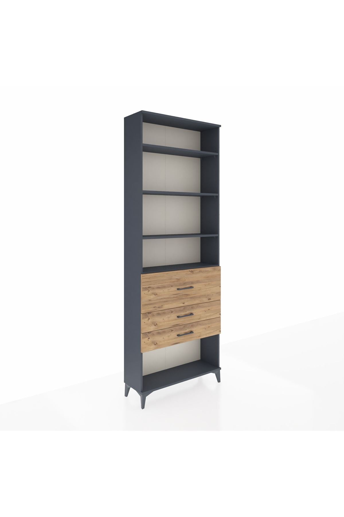 Arges Dolap 4 Raflı 3 Çekmeceli 88x30x243 - S33M088V6A