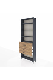 Arges Dolap 4 Raflı 3 Çekmeceli 88x30x243 - S33M088V6A