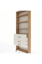 Arges Dolap 4 Raflı 3 Çekmeceli 88x30x243 - S33M088V7A