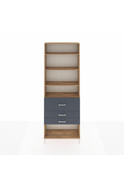 Arges Dolap 4 Raflı 3 Çekmeceli 88x30x243 - S33M088V8A