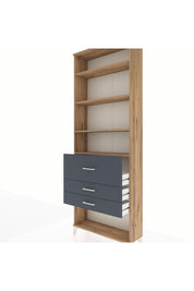 Arges Dolap 4 Raflı 3 Çekmeceli 88x30x243 - S33M088V8A