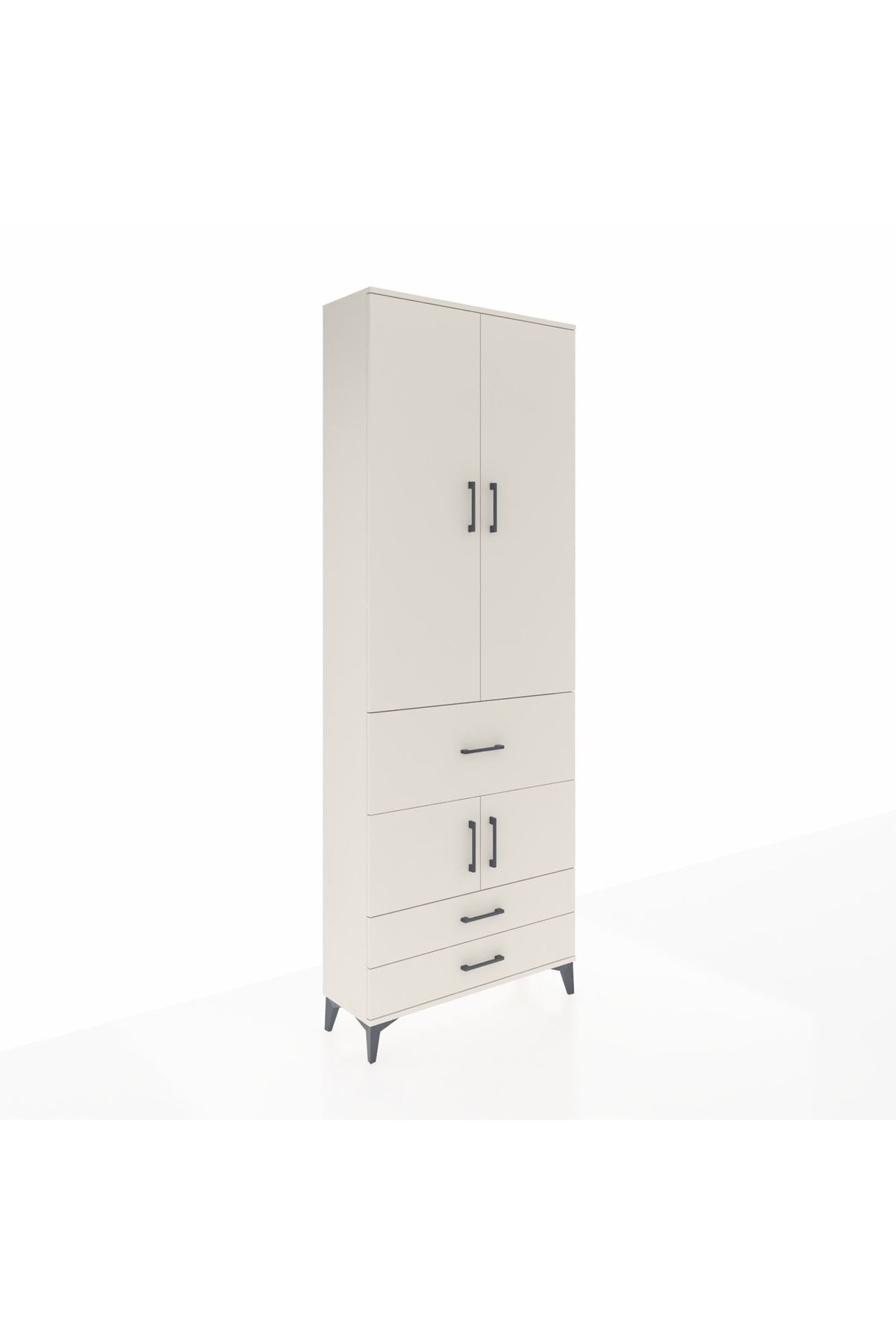 Arges Dolap 5 Raflı 3 Çekmeceli 4 Kapaklı 88x30x243 - S33M089V1A