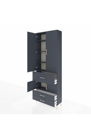 Arges Dolap 5 Raflı 3 Çekmeceli 4 Kapaklı 88x30x243 - S33M089V5A