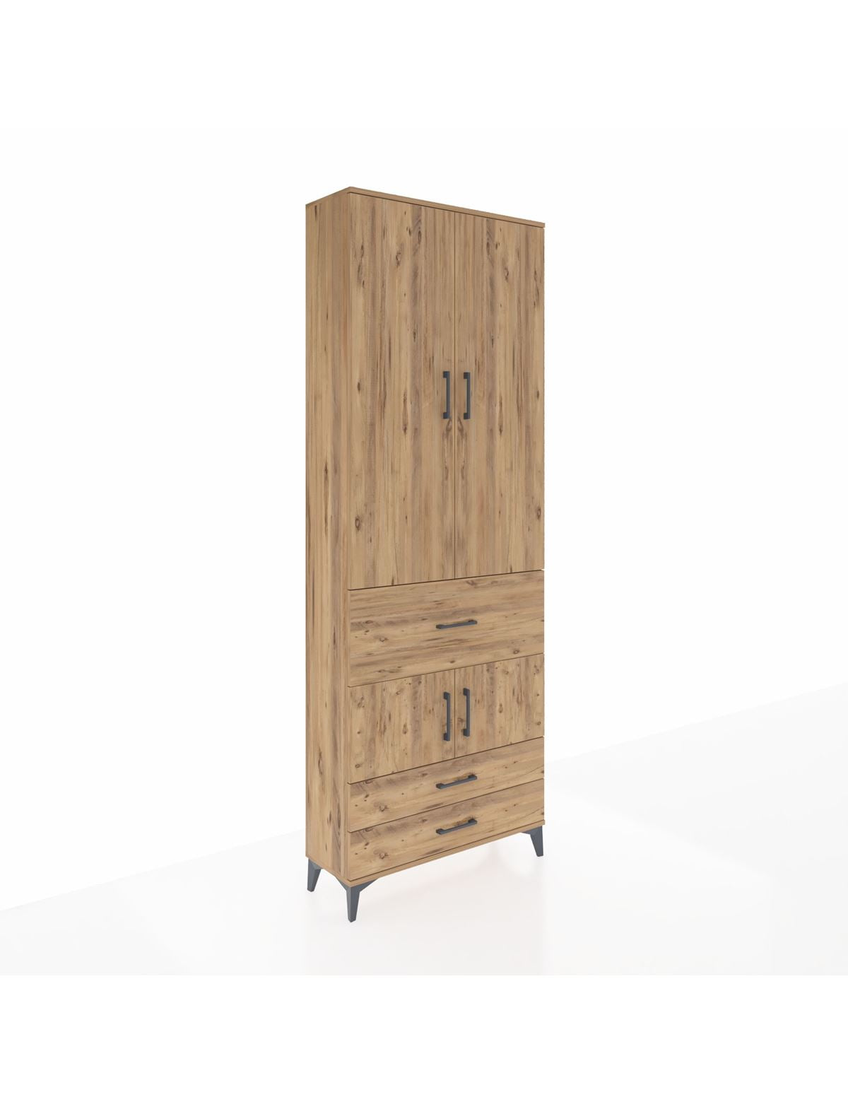 Arges Dolap 5 Raflı 3 Çekmeceli 4 Kapaklı 88x30x243 - S33M089V9A