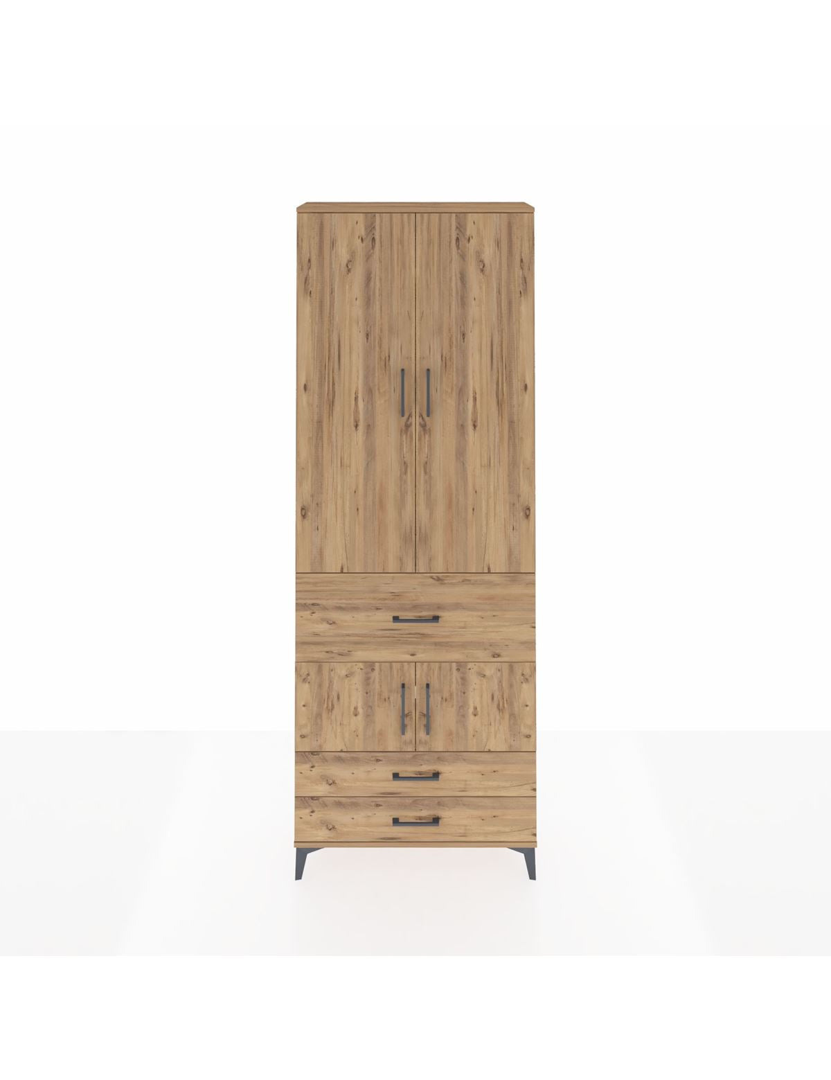 Arges Dolap 5 Raflı 3 Çekmeceli 4 Kapaklı 88x30x243 - S33M089V9A
