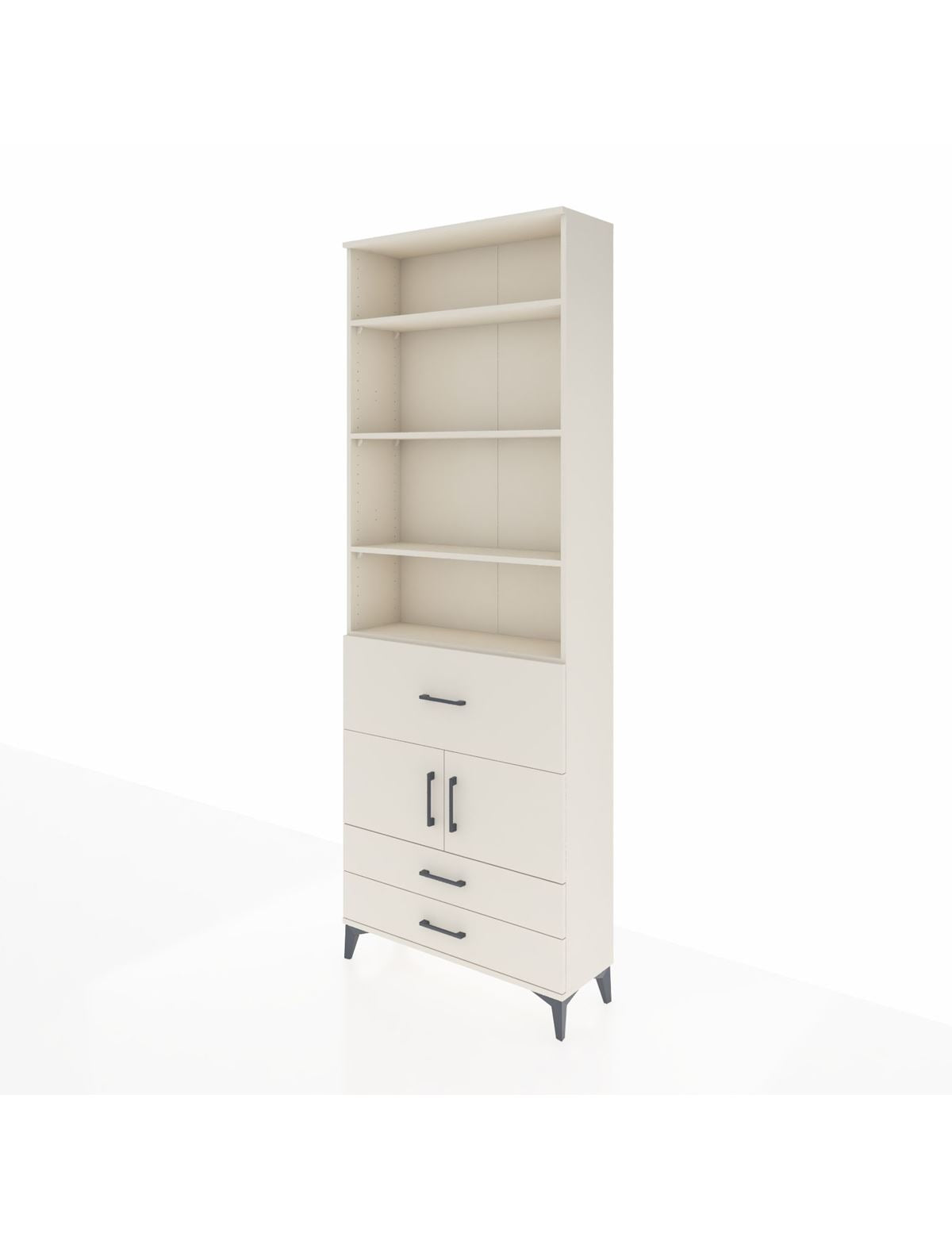 Arges Dolap 5 Raflı 3 Çekmeceli 2 Kapaklı 88x30x243 - S33M090V1A