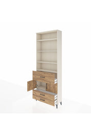 Arges Dolap 5 Raflı 3 Çekmeceli 2 Kapaklı 88x30x243 - S33M090V3A