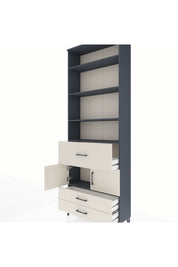 Arges Dolap 5 Raflı 3 Çekmeceli 2 Kapaklı 88x30x243 - S33M090V4A