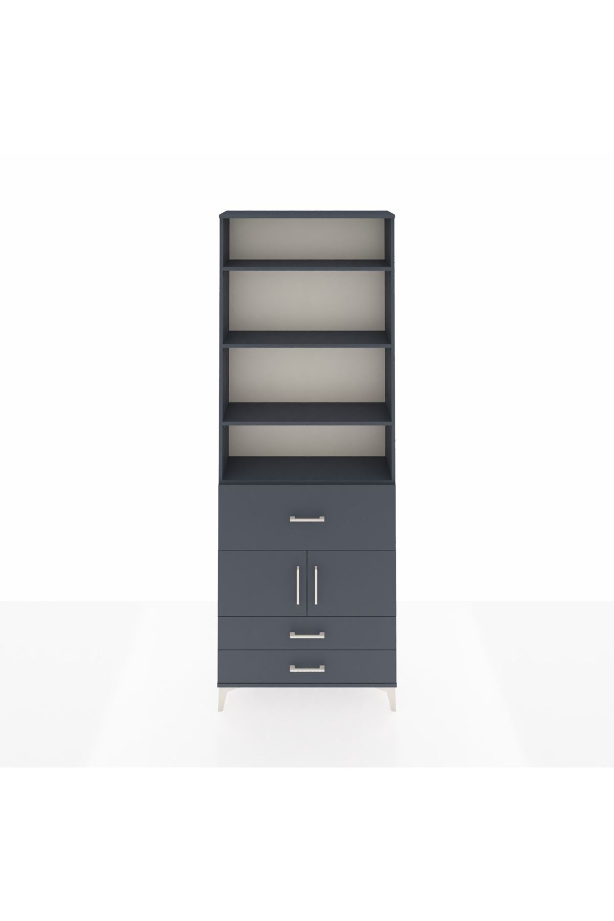 Arges Dolap 5 Raflı 3 Çekmeceli 2 Kapaklı 88x30x243 - S33M090V5A