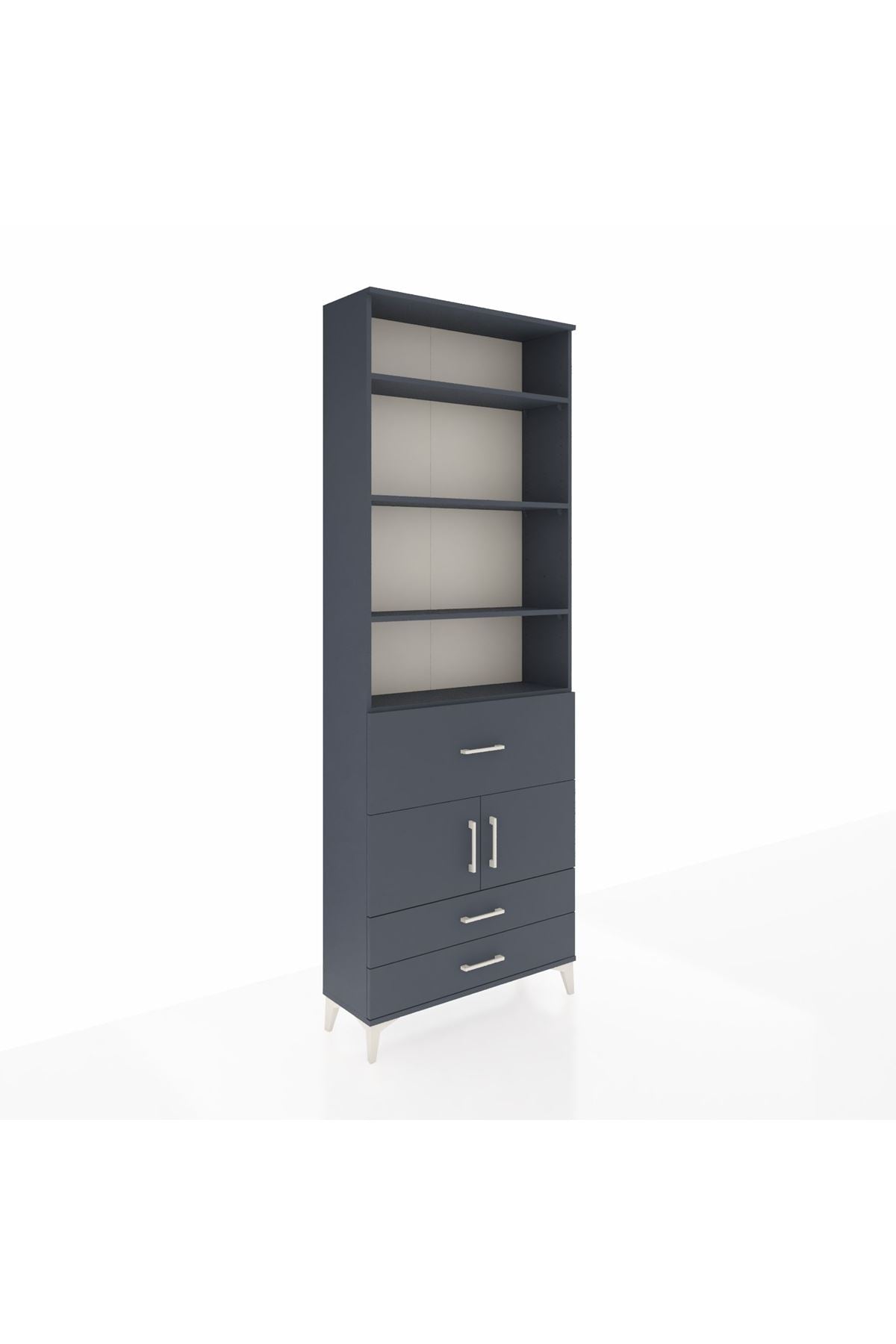 Arges Dolap 5 Raflı 3 Çekmeceli 2 Kapaklı 88x30x243 - S33M090V5A