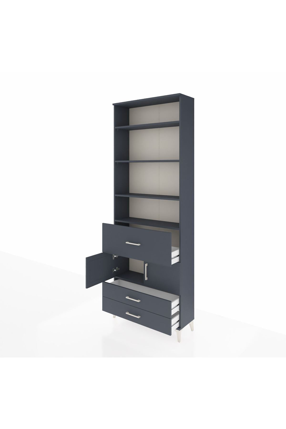 Arges Dolap 5 Raflı 3 Çekmeceli 2 Kapaklı 88x30x243 - S33M090V5A