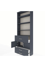 Arges Dolap 5 Raflı 3 Çekmeceli 2 Kapaklı 88x30x243 - S33M090V5A