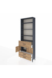 Arges Dolap 5 Raflı 3 Çekmeceli 2 Kapaklı 88x30x243 - S33M090V6A