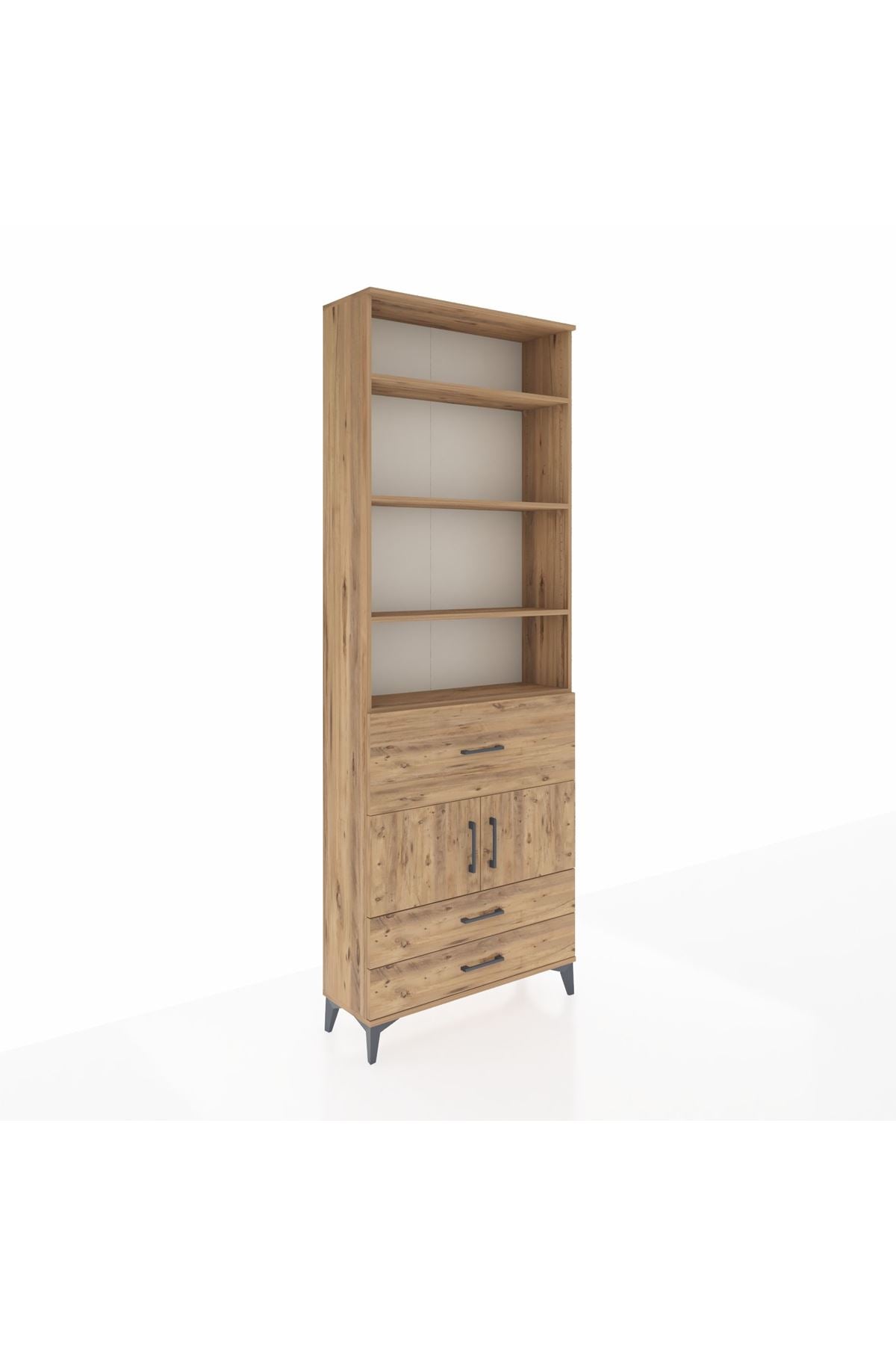 Arges Dolap 5 Raflı 3 Çekmeceli 2 Kapaklı 88x30x243 - S33M090V9A