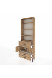 Arges Dolap 5 Raflı 3 Çekmeceli 2 Kapaklı 88x30x243 - S33M090V9A