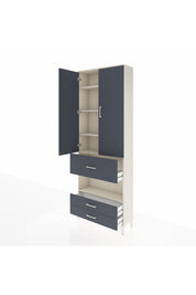 Arges Dolap 5 Raflı 3 Çekmeceli 2 Kapaklı 88x30x243 - S33M091V2A