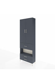 Arges Dolap 5 Raflı 3 Çekmeceli 2 Kapaklı 88x30x243 - S33M091V5A