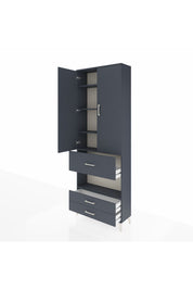 Arges Dolap 5 Raflı 3 Çekmeceli 2 Kapaklı 88x30x243 - S33M091V5A