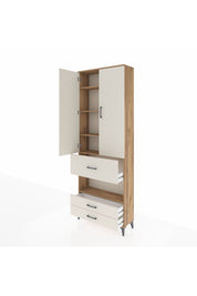 Arges Dolap 5 Raflı 3 Çekmeceli 2 Kapaklı 88x30x243 - S33M091V7A