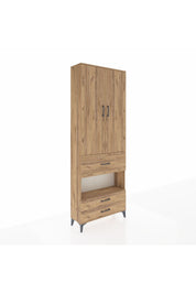 Arges Dolap 5 Raflı 3 Çekmeceli 2 Kapaklı 88x30x243 - S33M091V9A