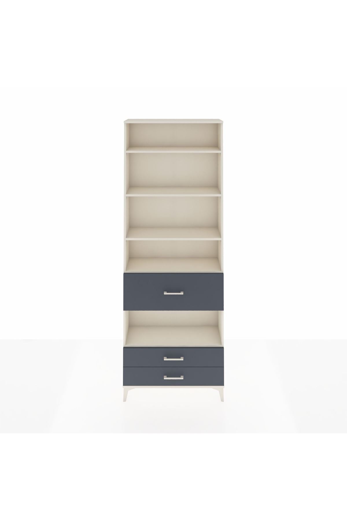 Arges Dolap 5 Raflı 3 Çekmeceli 88x30x243 - S33M092V2A