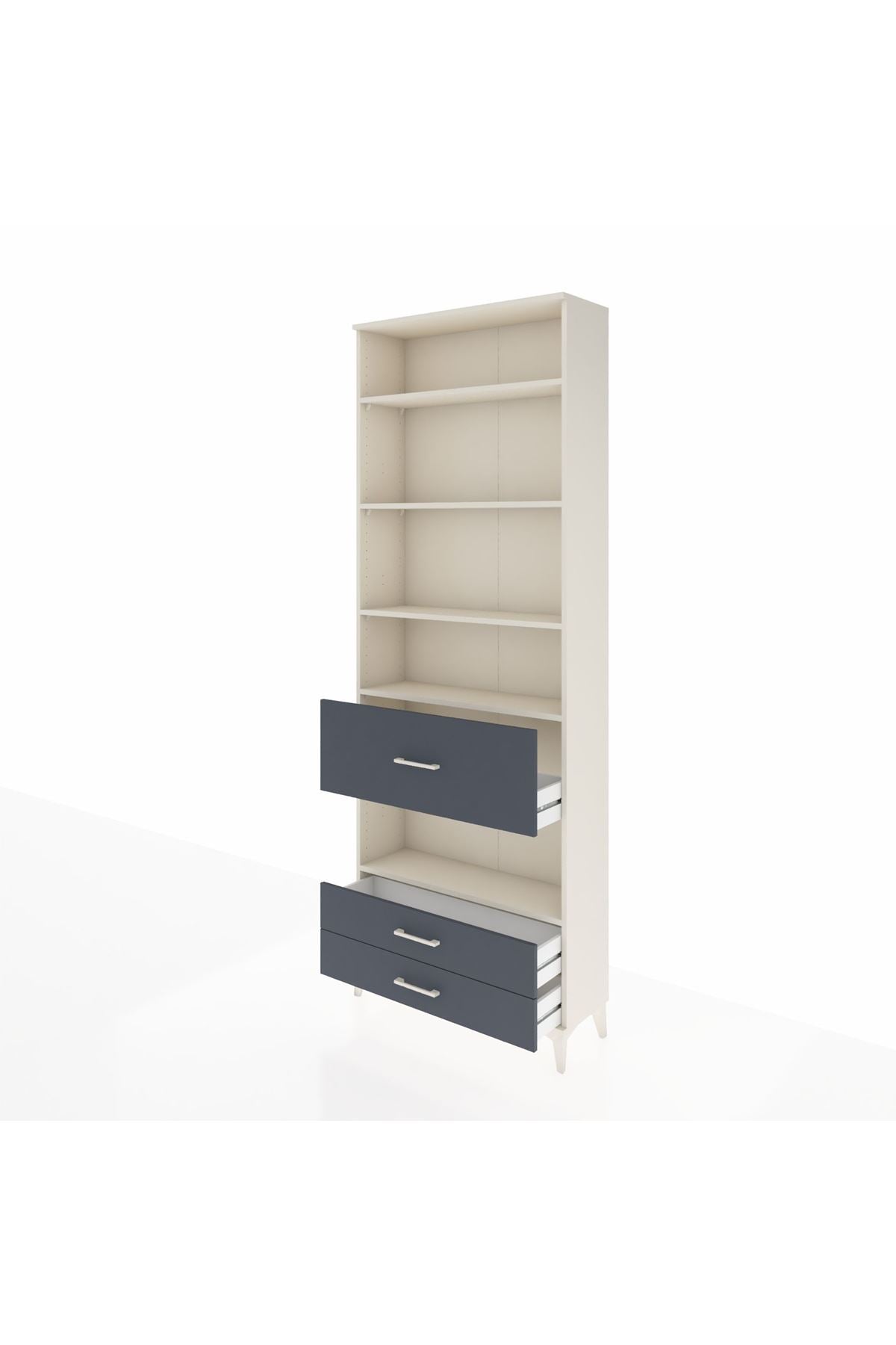 Arges Dolap 5 Raflı 3 Çekmeceli 88x30x243 - S33M092V2A