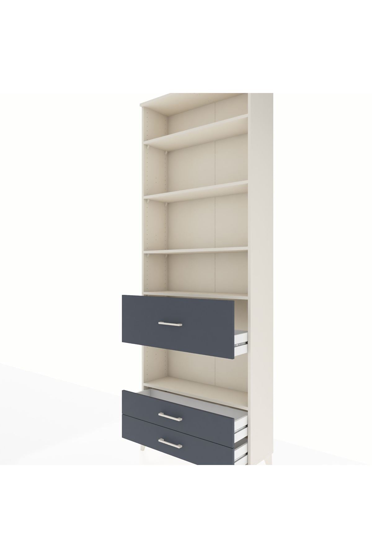 Arges Dolap 5 Raflı 3 Çekmeceli 88x30x243 - S33M092V2A