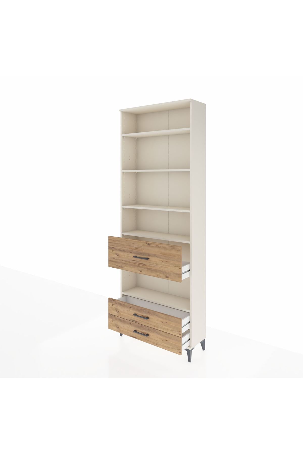 Arges Dolap 5 Raflı 3 Çekmeceli 88x30x243 - S33M092V3A