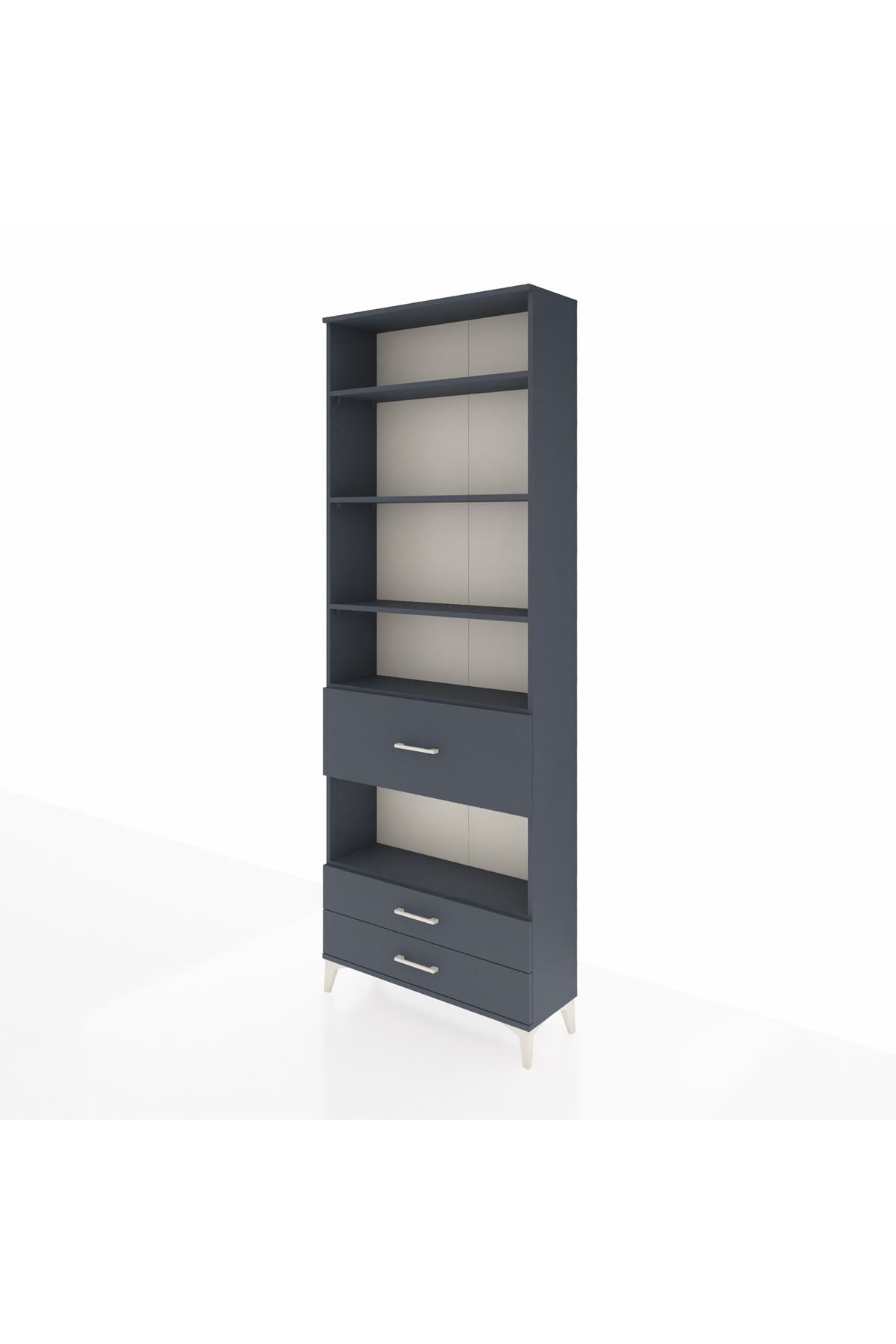 Arges Dolap 5 Raflı 3 Çekmeceli 88x30x243 - S33M092V5A