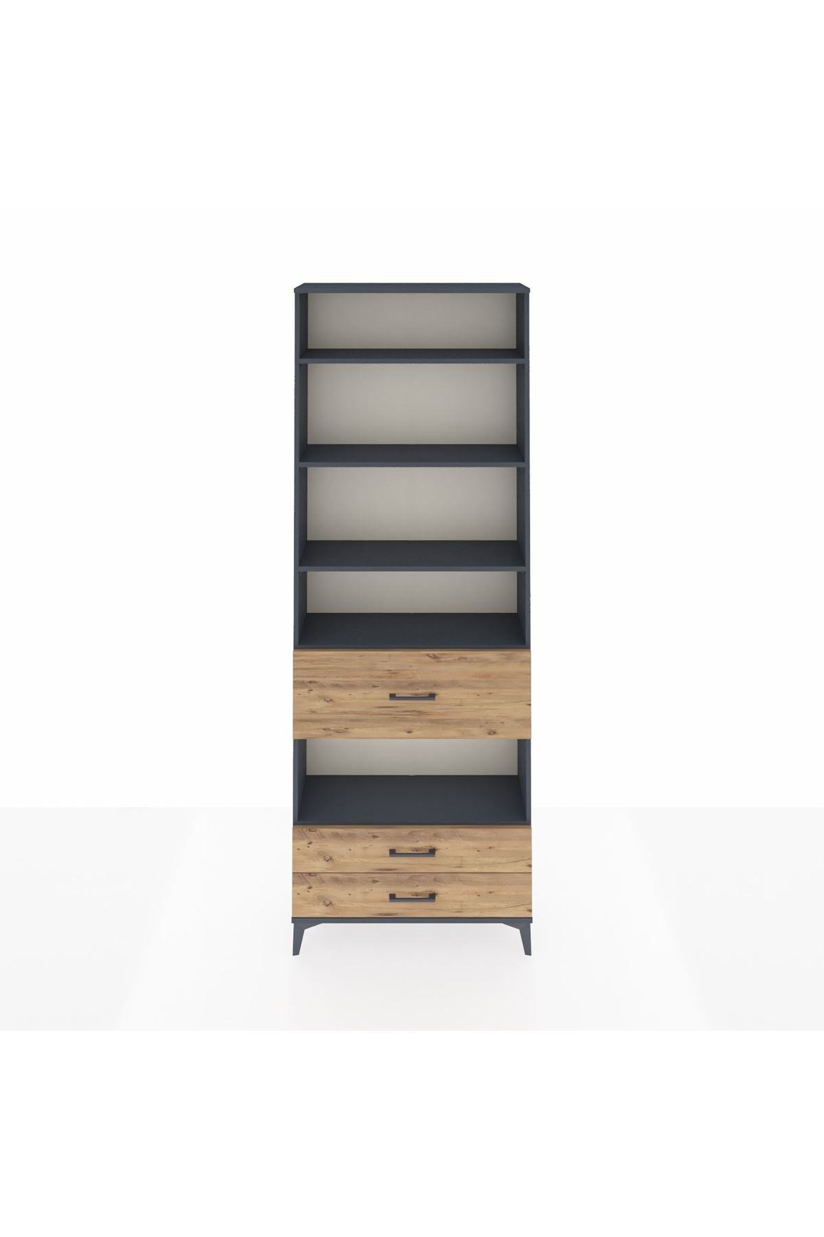 Arges Dolap 5 Raflı 3 Çekmeceli 88x30x243 - S33M092V6A