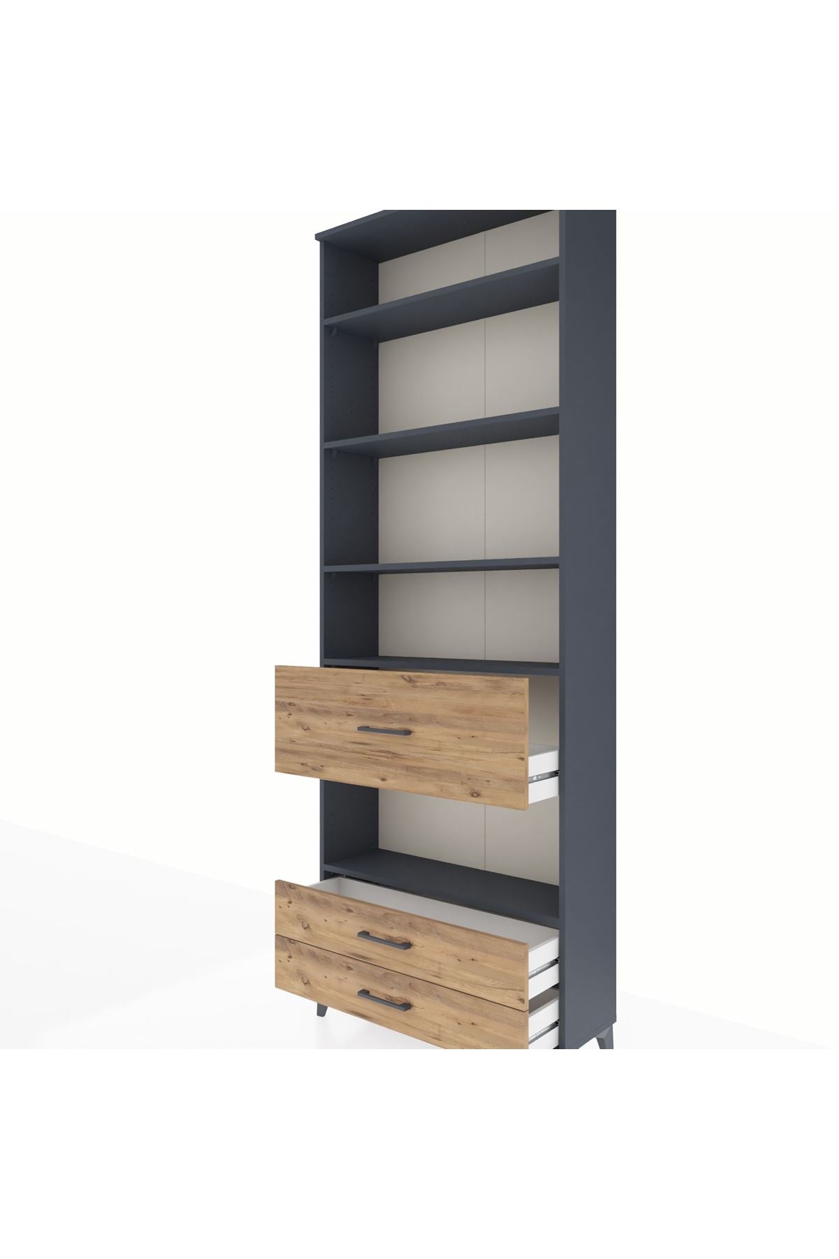 Arges Dolap 5 Raflı 3 Çekmeceli 88x30x243 - S33M092V6A