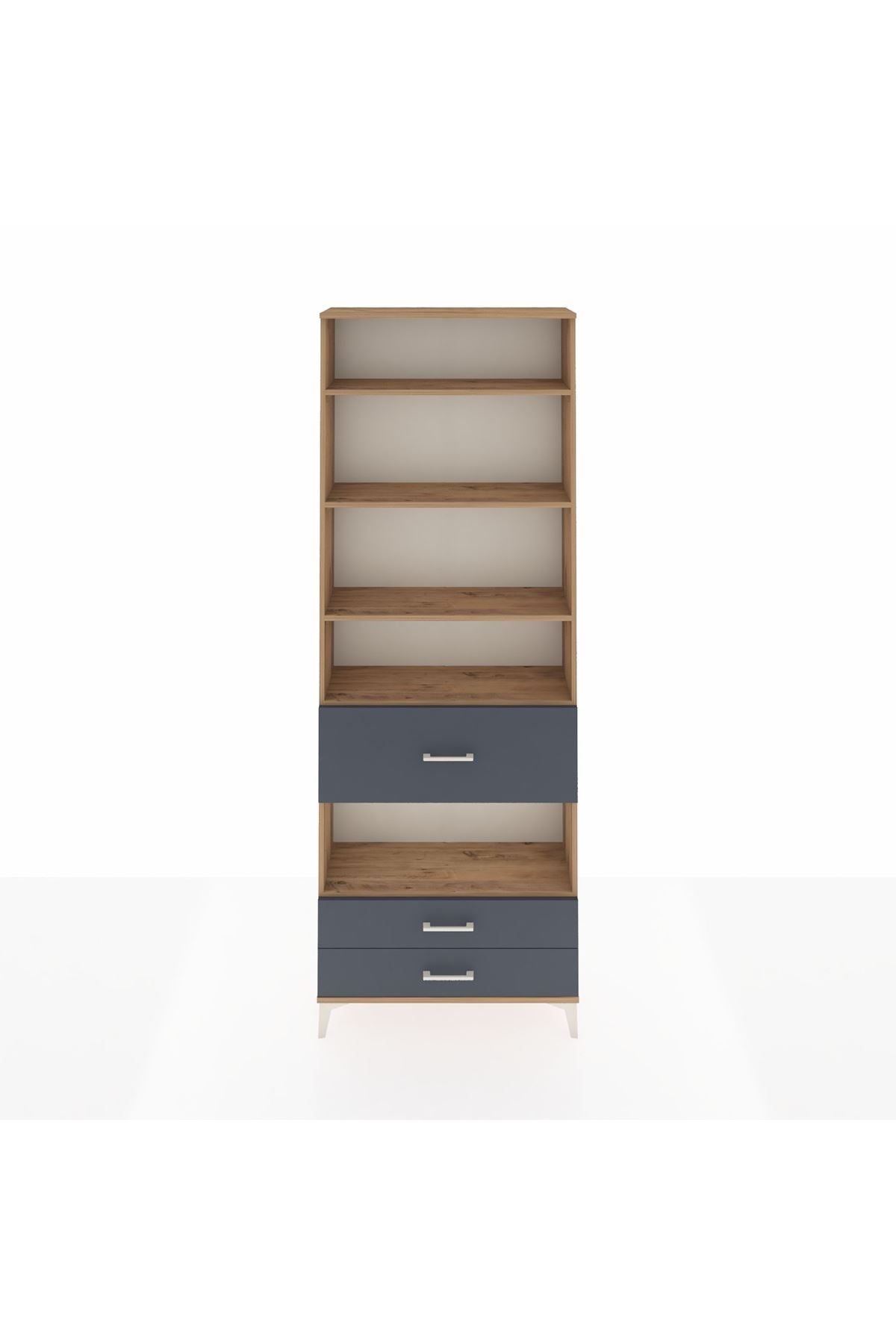 Arges Dolap 5 Raflı 3 Çekmeceli 88x30x243 - S33M092V8A