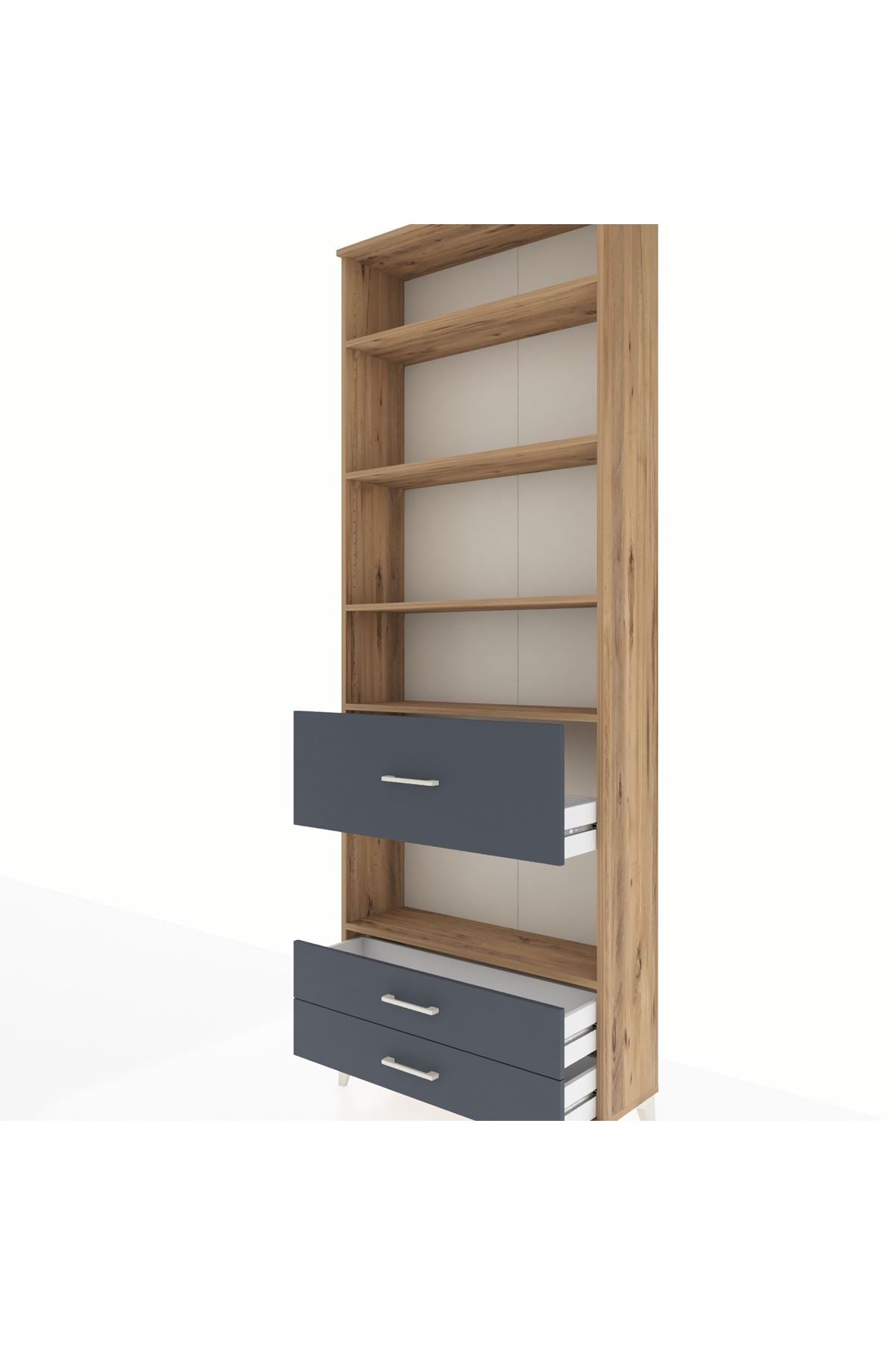 Arges Dolap 5 Raflı 3 Çekmeceli 88x30x243 - S33M092V8A