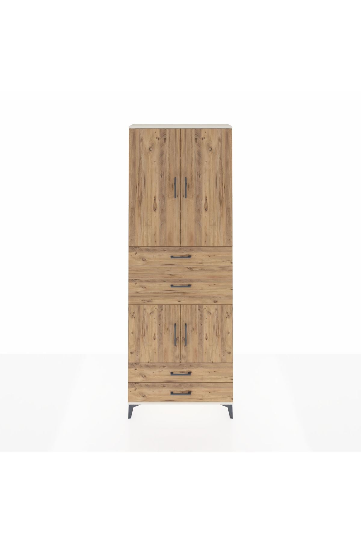 Arges Dolap 4 Raflı 4 Çekmeceli 4 Kapaklı 88x30x243 - S33M093V3A