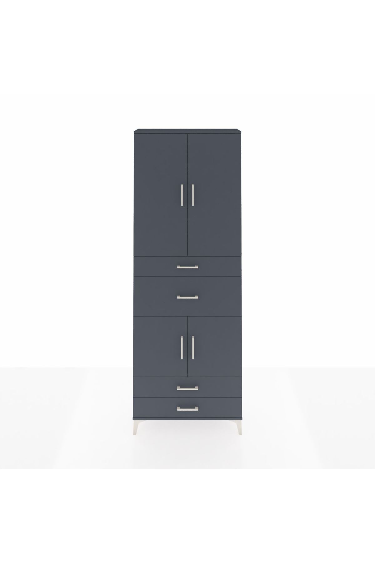 Arges Dolap 4 Raflı 4 Çekmeceli 4 Kapaklı 88x30x243 - S33M093V5A
