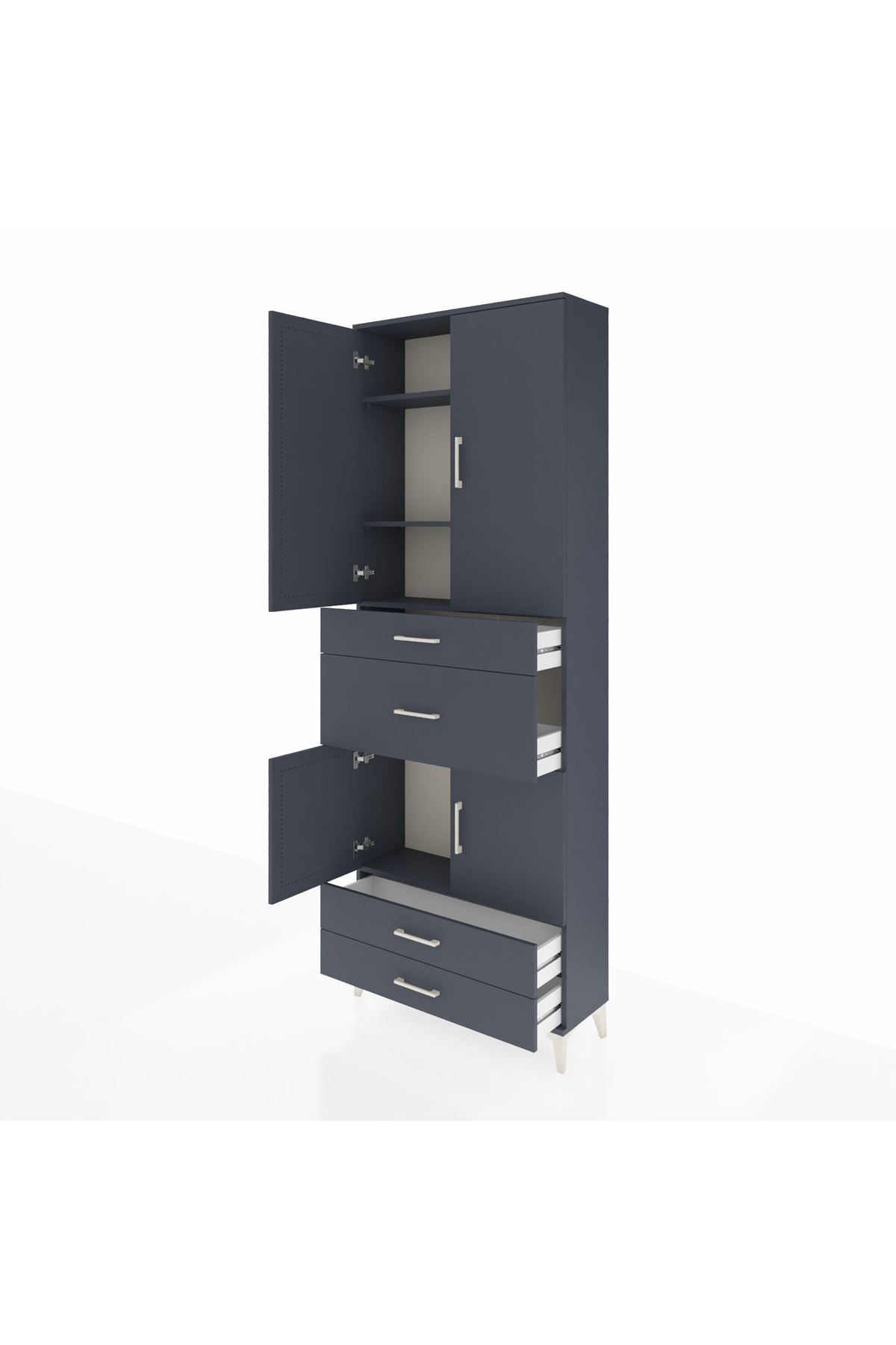 Arges Dolap 4 Raflı 4 Çekmeceli 4 Kapaklı 88x30x243 - S33M093V5A