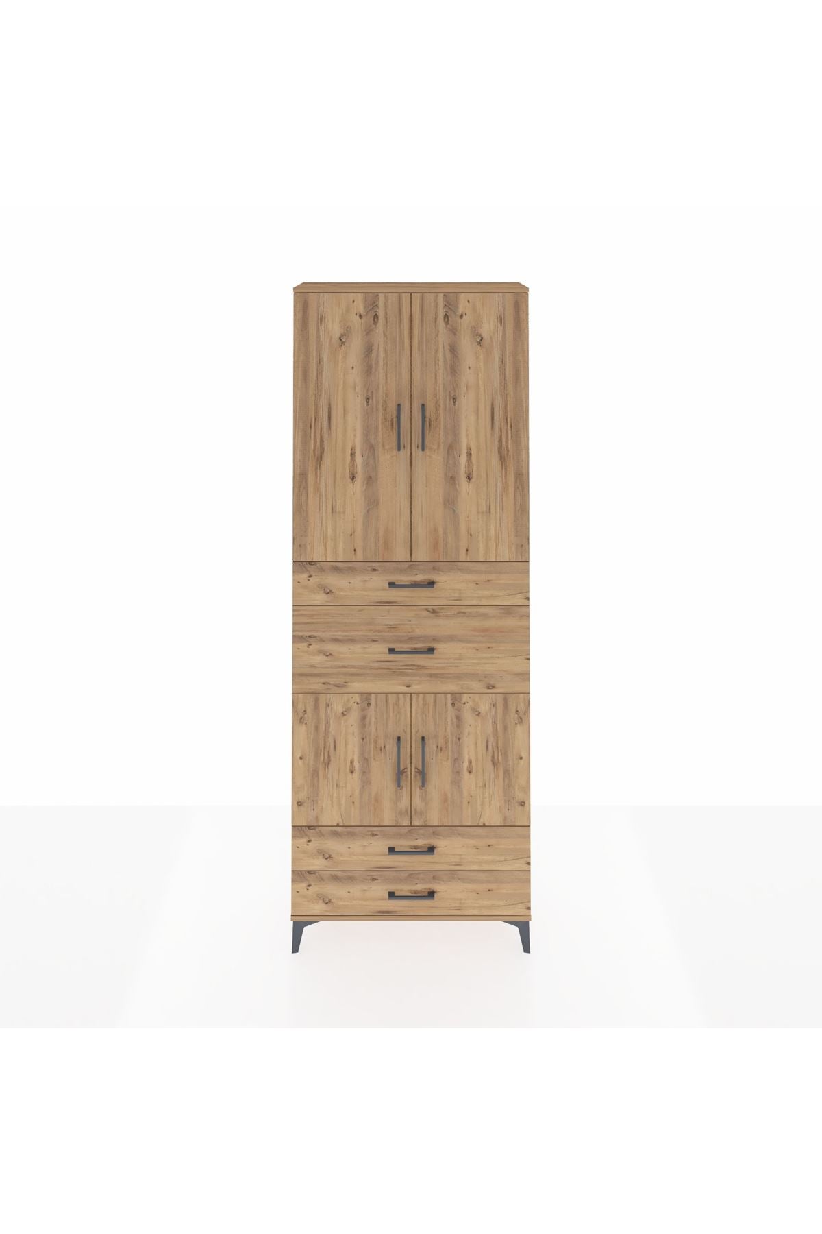 Arges Dolap 4 Raflı 4 Çekmeceli 4 Kapaklı 88x30x243 - S33M093V9A