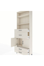 Arges Dolap 4 Raflı 4 Çekmeceli 2 Kapaklı 88x30x243 - S33M094V1A