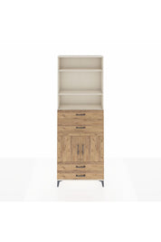 Arges Dolap 4 Raflı 4 Çekmeceli 2 Kapaklı 88x30x243 - S33M094V3A