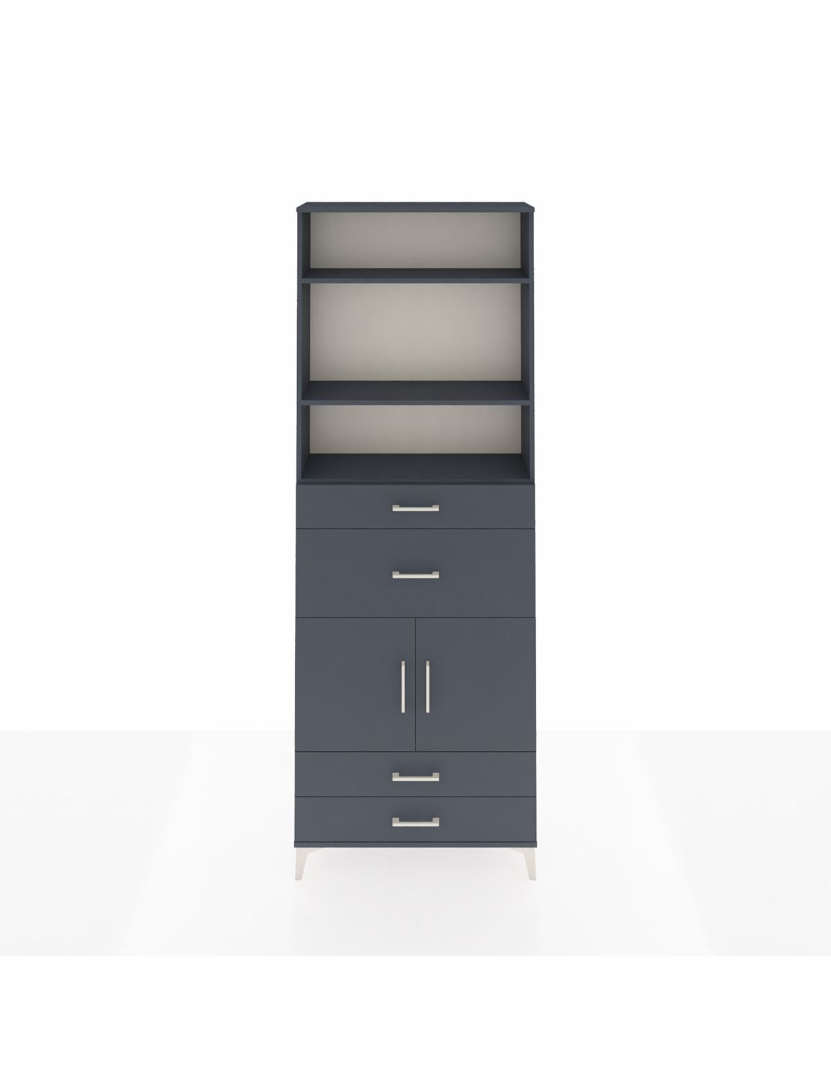 Arges Dolap 4 Raflı 4 Çekmeceli 2 Kapaklı 88x30x243 - S33M094V5A