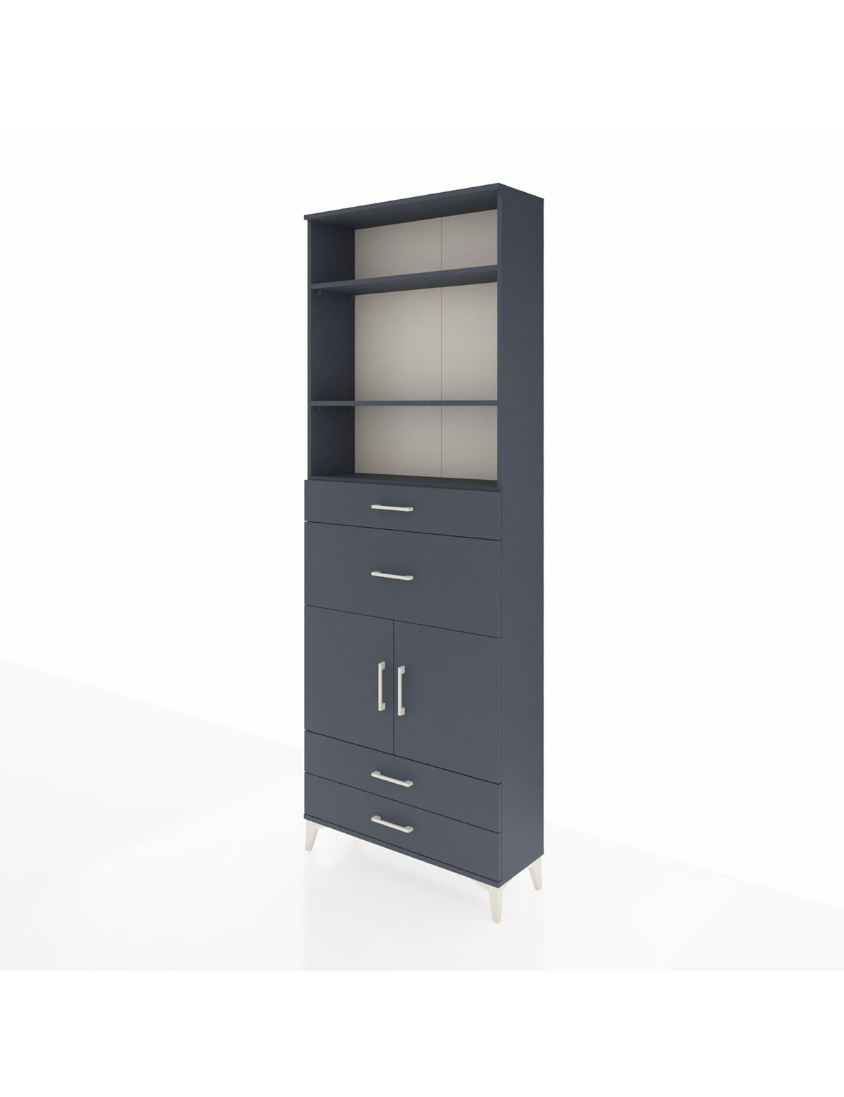 Arges Dolap 4 Raflı 4 Çekmeceli 2 Kapaklı 88x30x243 - S33M094V5A