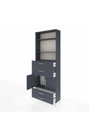 Arges Dolap 4 Raflı 4 Çekmeceli 2 Kapaklı 88x30x243 - S33M094V5A