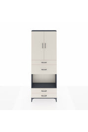 Arges Dolap 4 Raflı 4 Çekmeceli 2 Kapaklı 88x30x243 - S33M095V4A