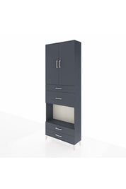 Arges Dolap 4 Raflı 4 Çekmeceli 2 Kapaklı 88x30x243 - S33M095V5A